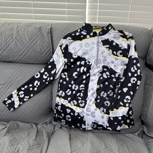 Jamie Sadock Black and White Polka Dot Top